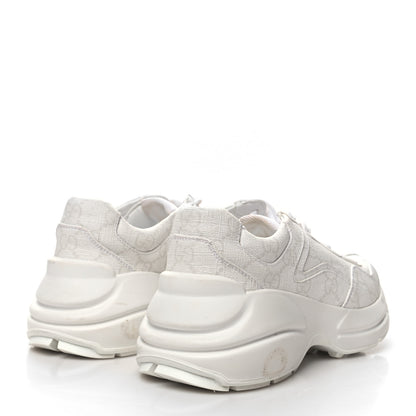 Gucci GG Supreme Monogram Womens Rhyton Sneakers 35.5 White 4 of 13