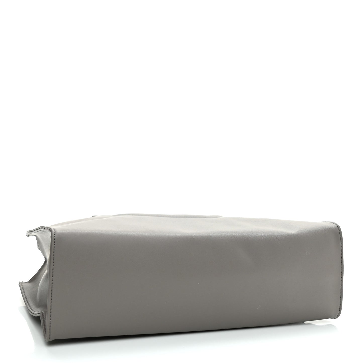 Vegan Leather Medium Shopping Bag Grey