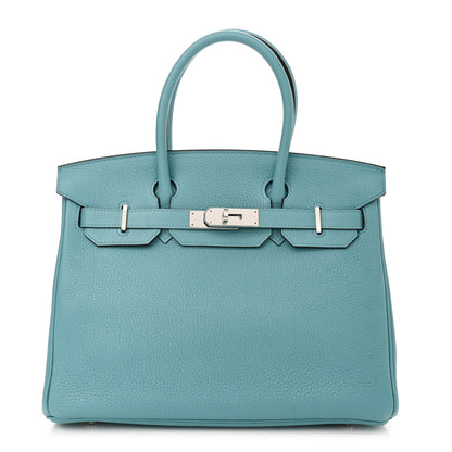 Hermes Taurillon Clemence Birkin 30 Bleu Saint Cyr 1 of 14