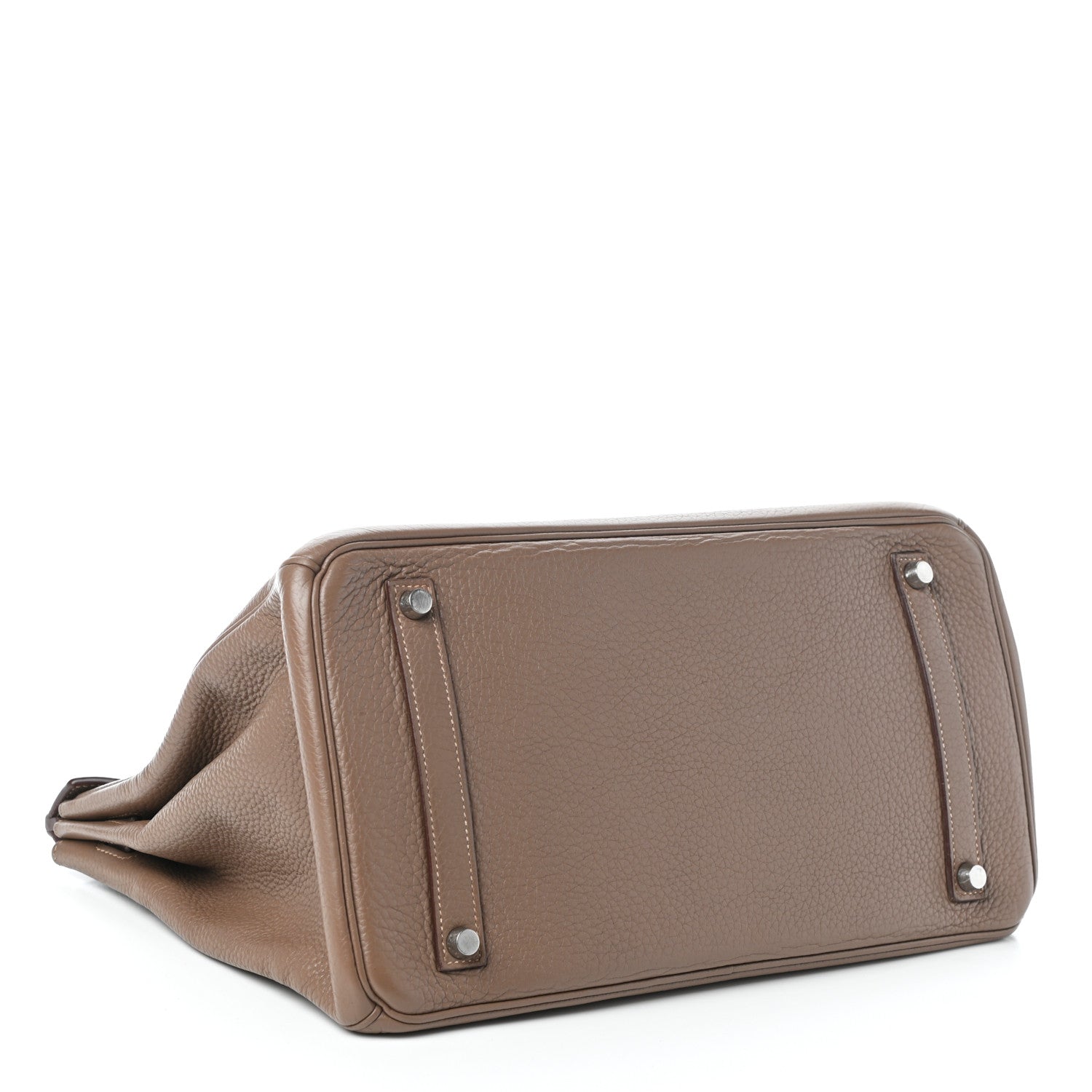 Hermes Taurillon Clemence Birkin 35 Etoupe 4 of 9