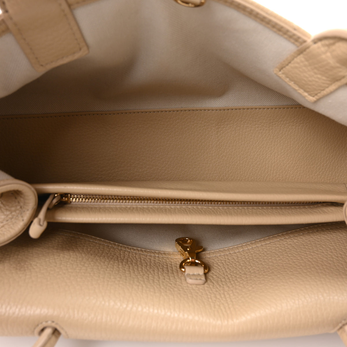 Chanel Grained Calfskin Stitched Urban Essentials Small Shopping Bag Beige 5 of 10