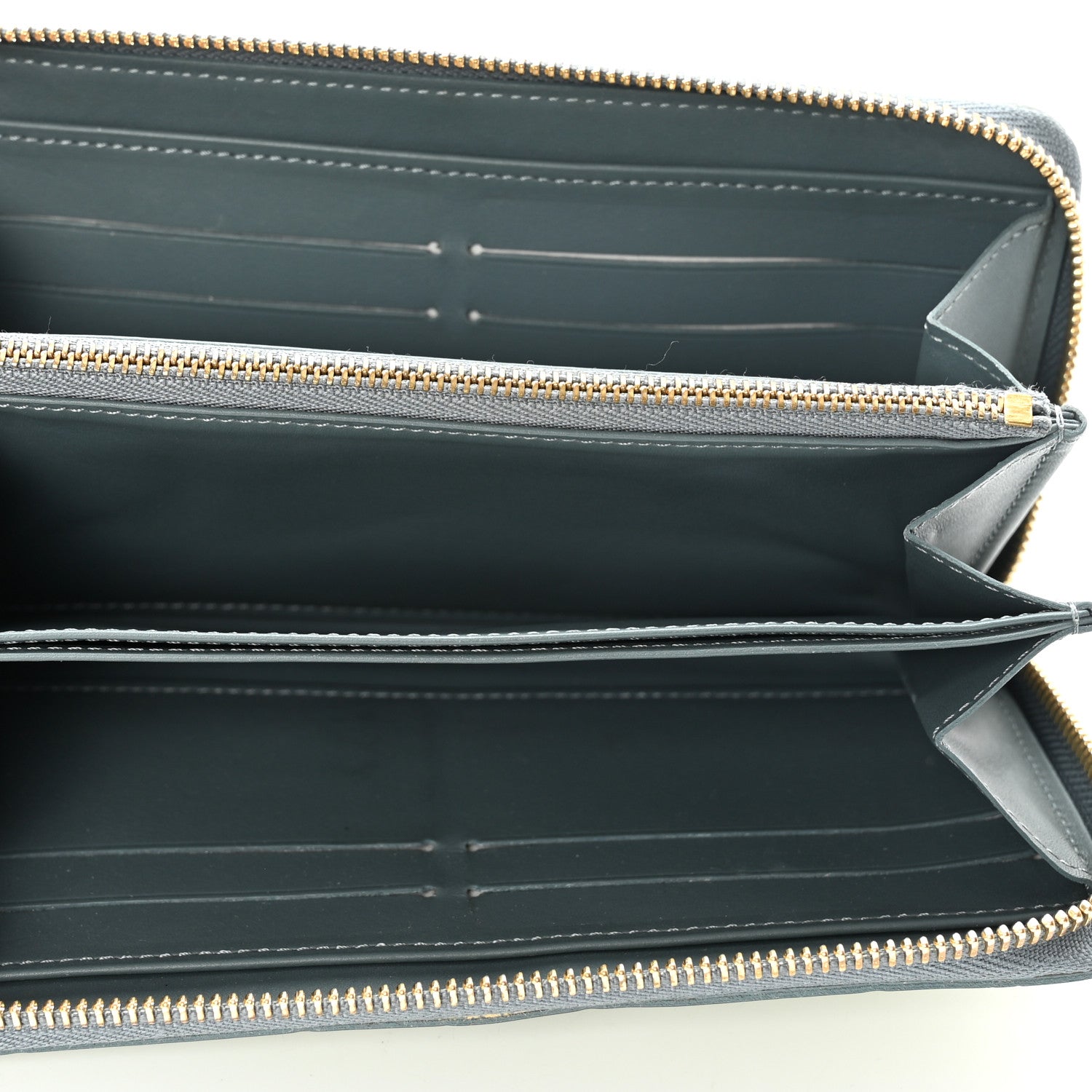 Louis Vuitton Vernis Zippy Wallet Gris Art Deco 5 of 7
