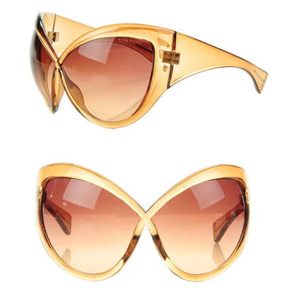Tom Ford Daphne Oversized Sunglasses FT0219 Gold Translucent 1 of 6