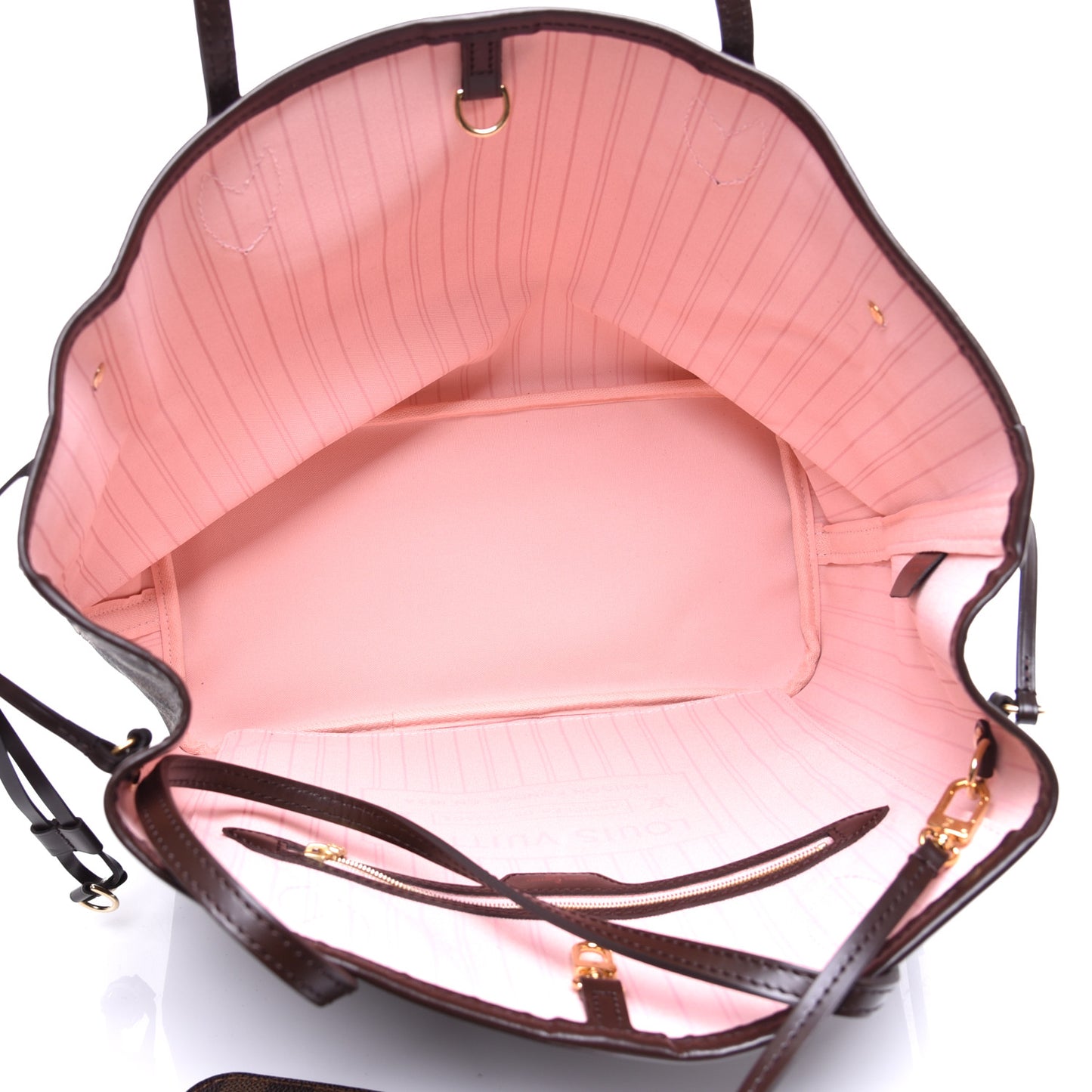 Damier Ebene Neo Neverfull MM Rose Ballerine