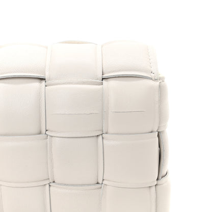 Bottega Veneta Lambskin Maxi Intreccio Padded Small Cassette Crossbody Bag White 10 of 10