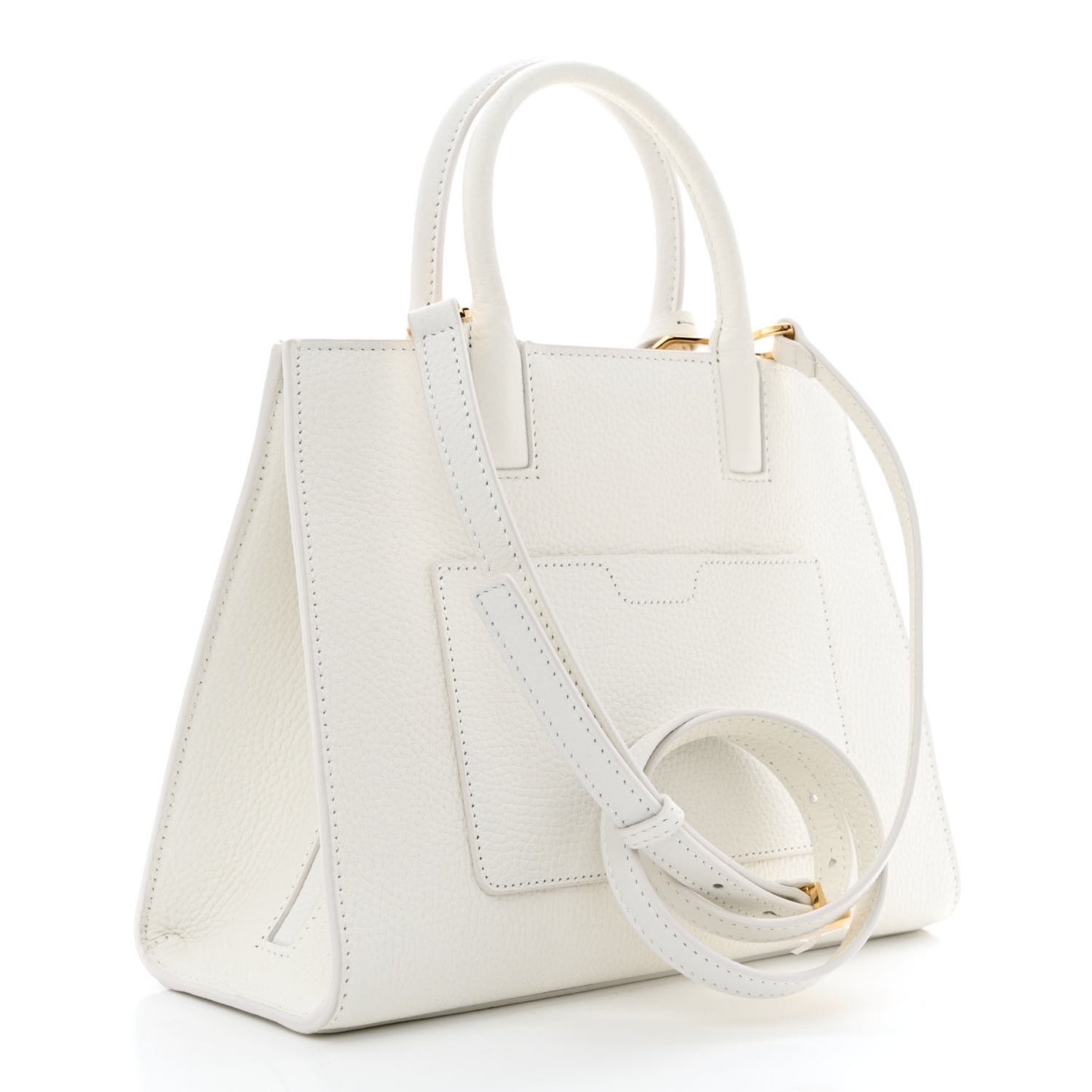 Calfskin Mini Frances Tote Optic White