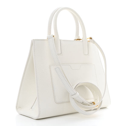 Burberry Calfskin Mini Frances Tote Optic White 3 of 10