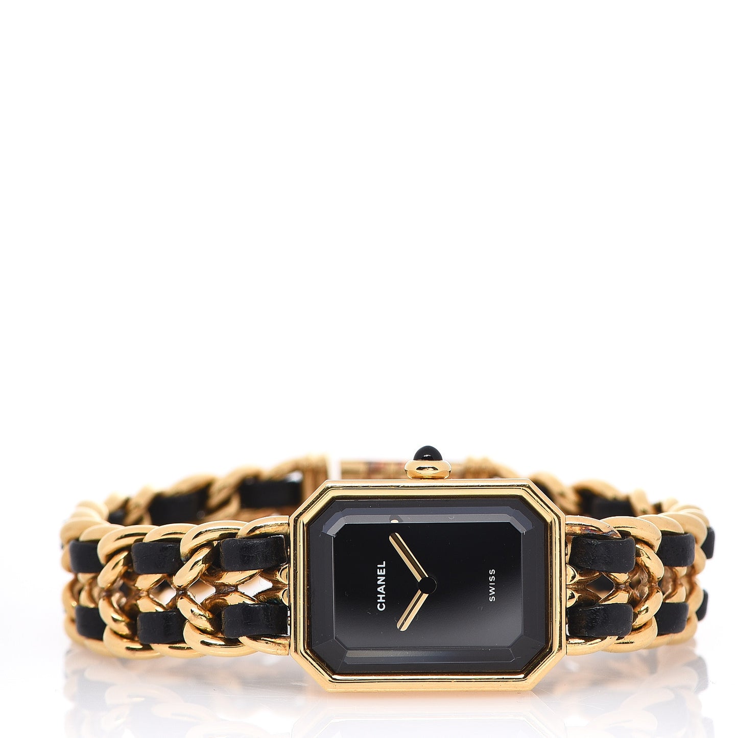 Stainless Steel Lambskin 20mm Chain Premiere Quartz Watch Gold M