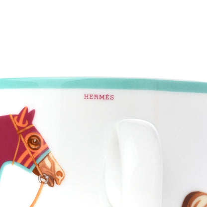 Hermes Porcelain Cheval A La Couverture Mug 7 of 8