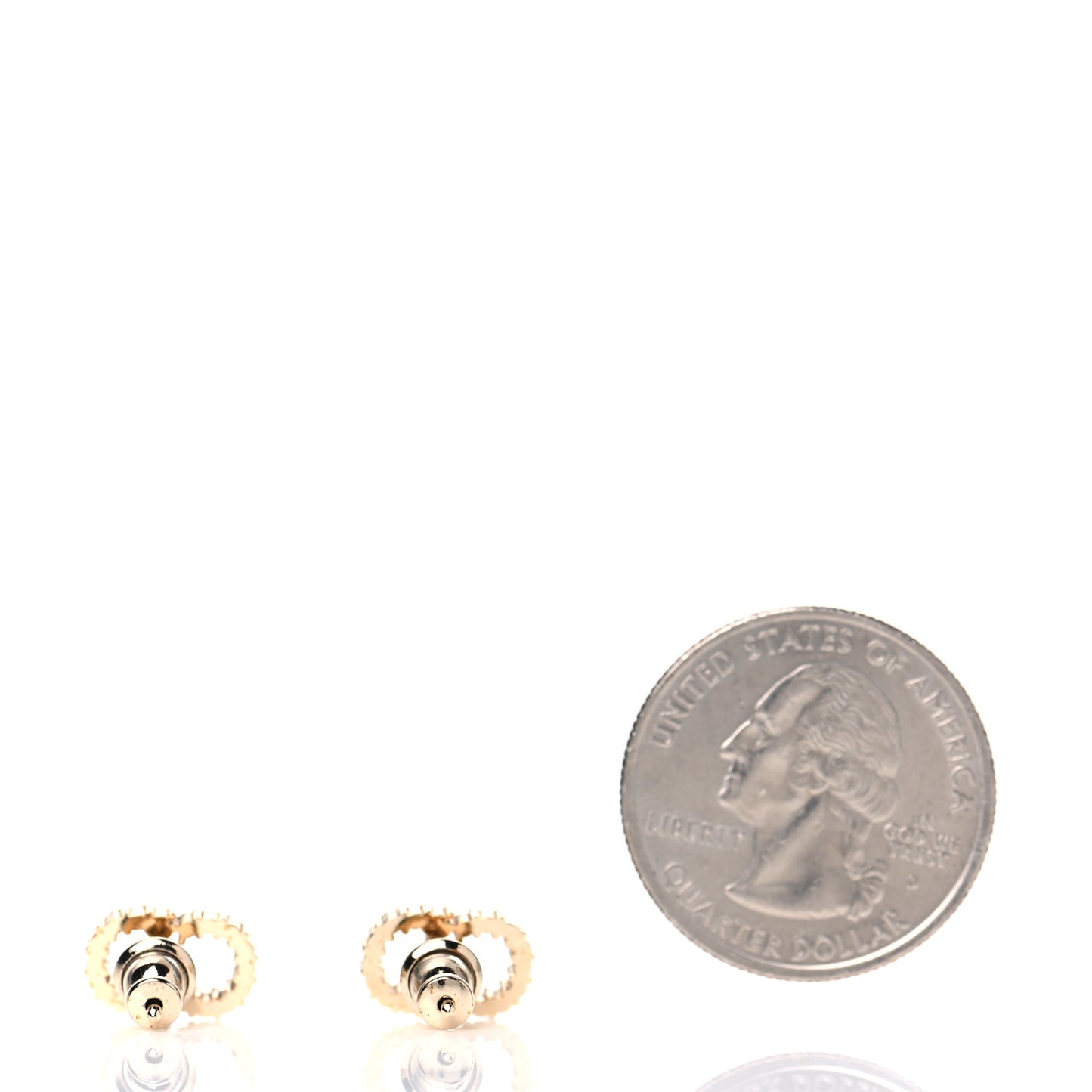 Crystal Clair D Lune Earrings Gold