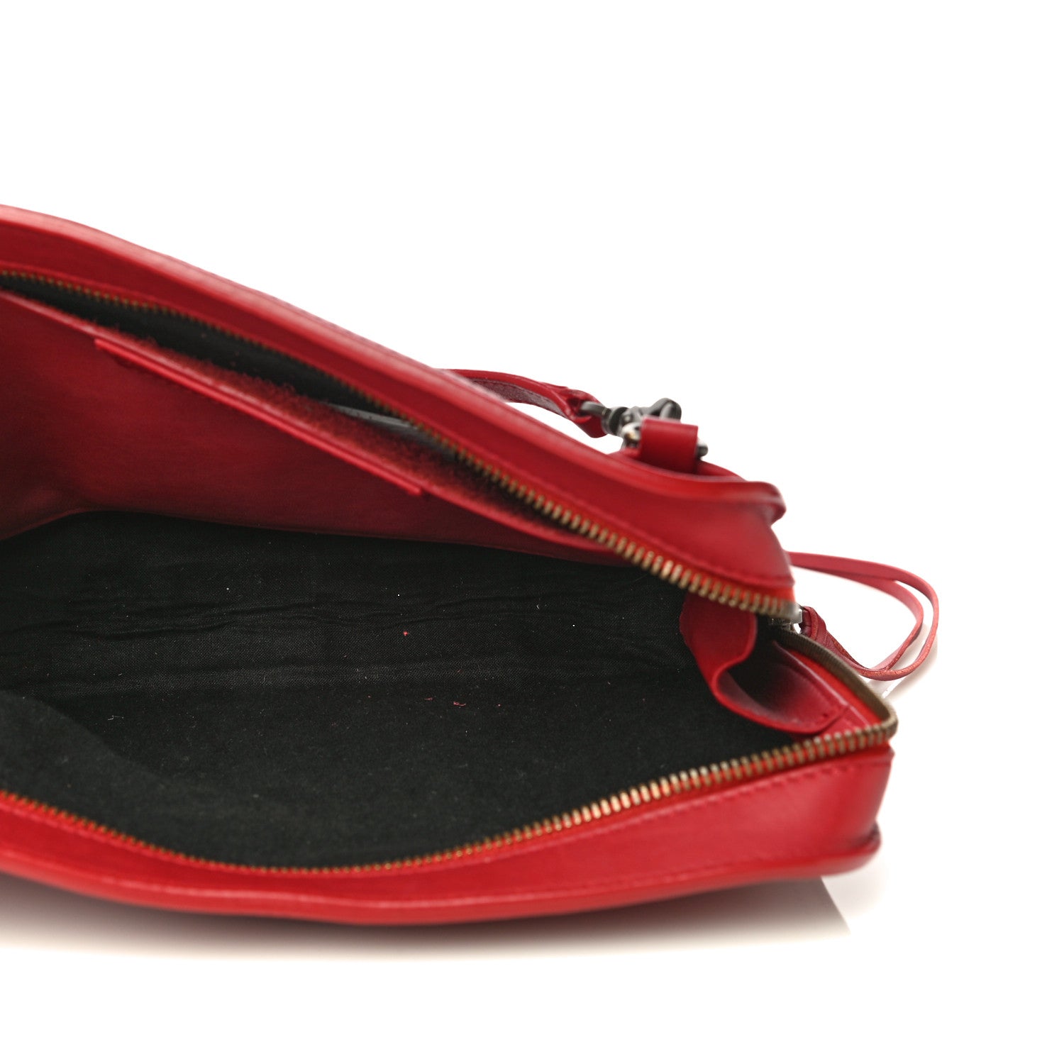 Balenciaga Veau Soyeux Perforated Blackout Hardware Reporter Rouge Groseille 5 of 17