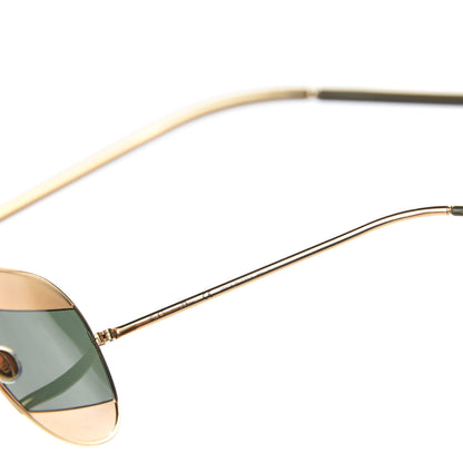 Christian Dior Metal Split 1 Aviator Sunglasses Gold 5 of 7