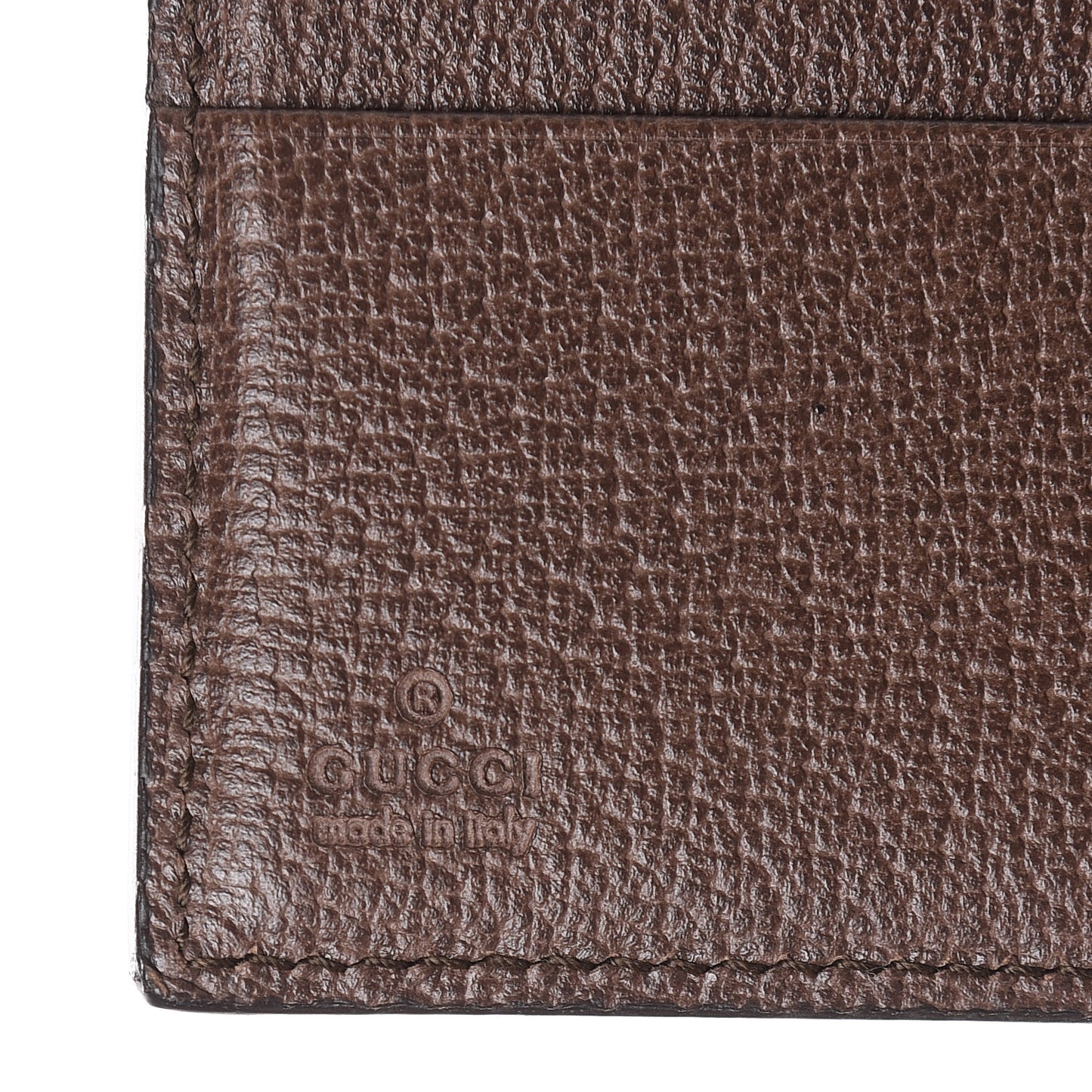 GG Supreme Monogram Web Ophidia French Flap Wallet Beige New Acero