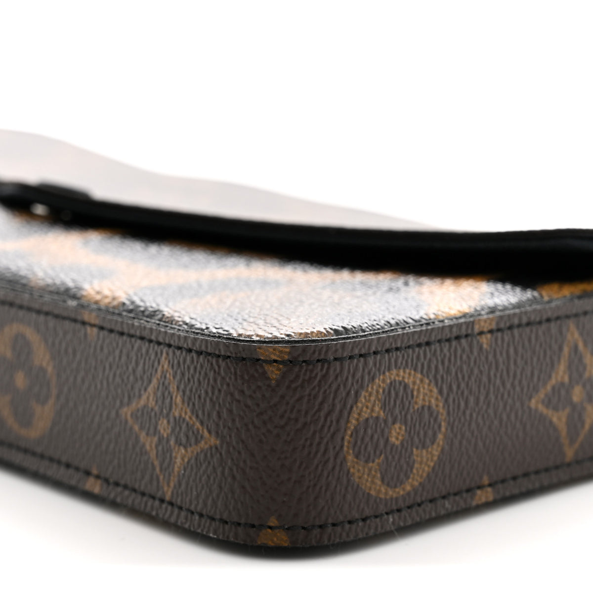 Louis Vuitton Monogram Animal Print Pochette Felicie Chain Wallet 11 of 11
