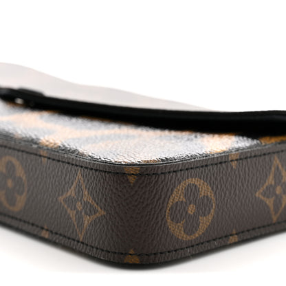 Louis Vuitton Monogram Animal Print Pochette Felicie Chain Wallet 11 of 11
