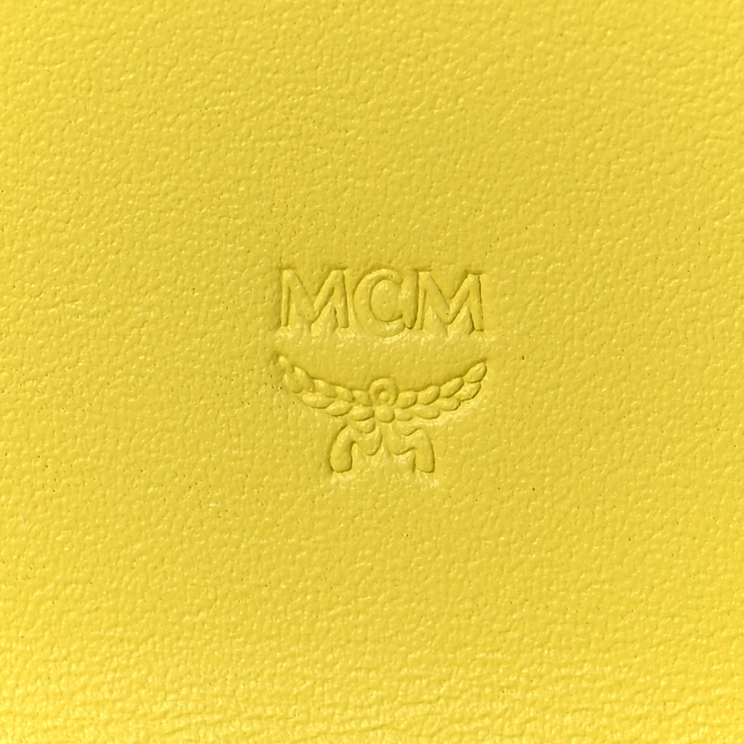 MCM Visetos Large Patricia Wallet On Chain Block Pink Yellow 5 of 6