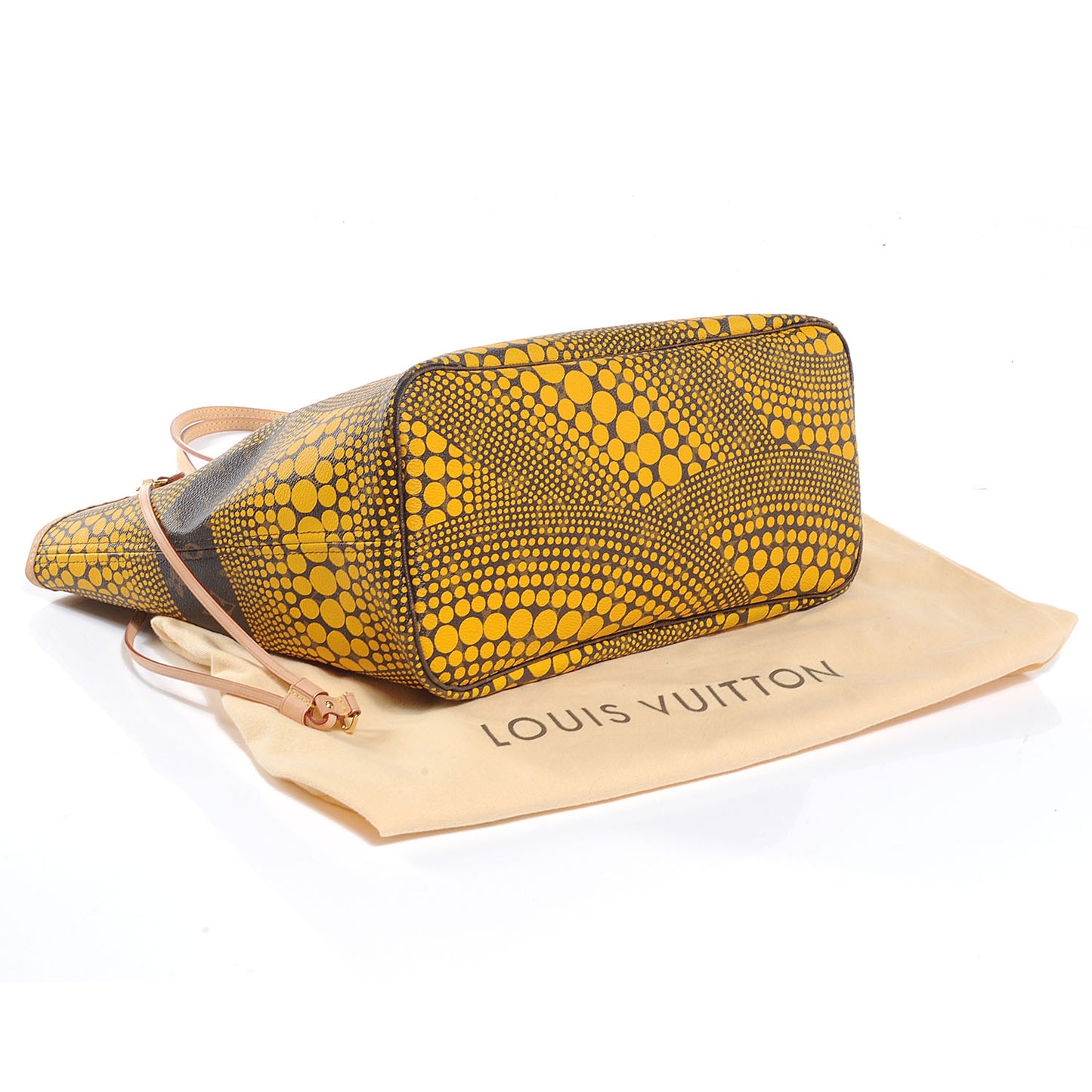 Monogram Kusama Waves Neverfull MM Yellow