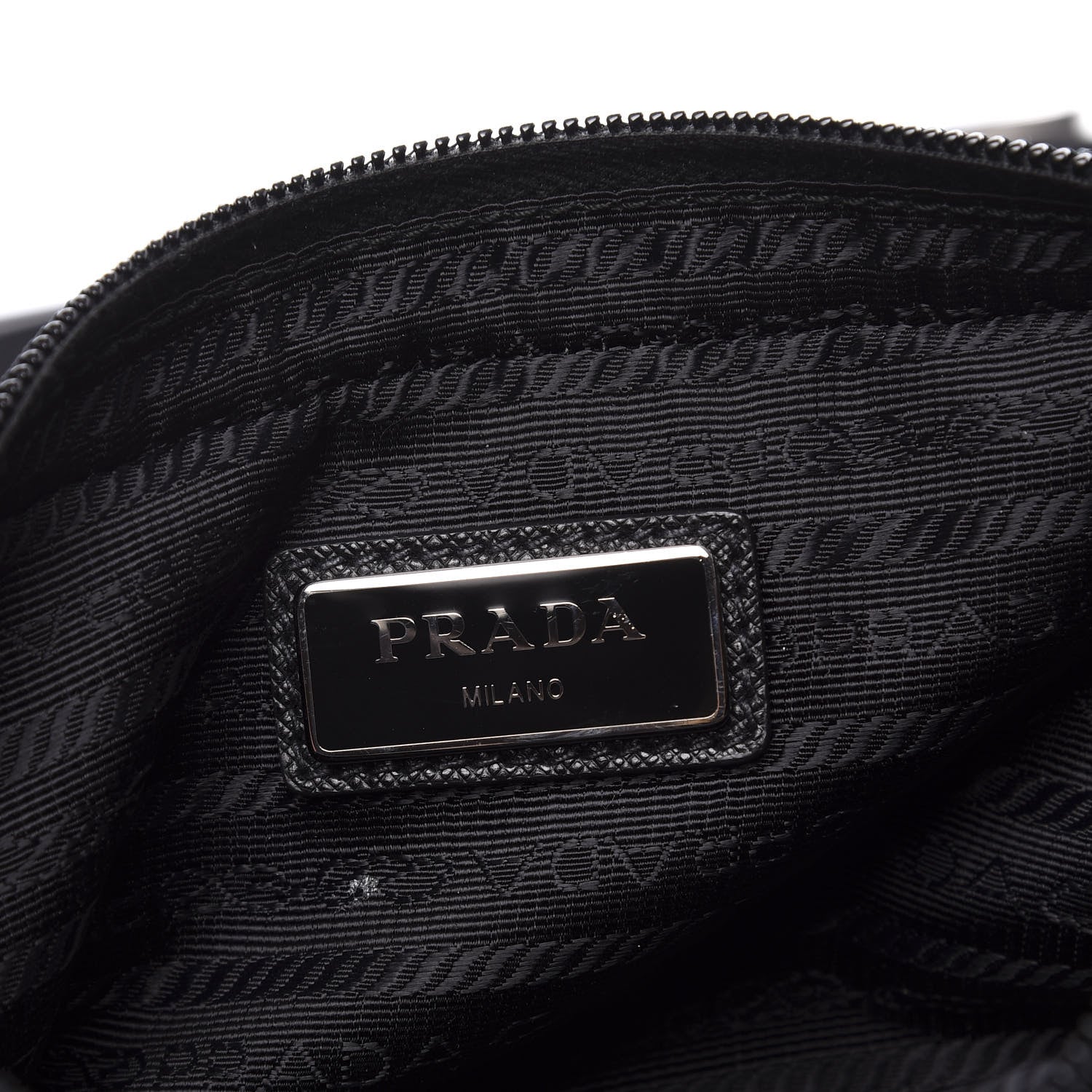 Prada Tessuto Nylon Saffiano Belt Bag Blue 5 of 9