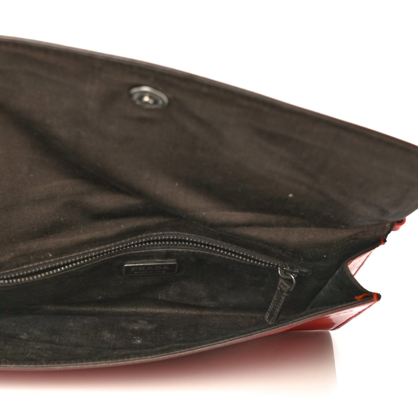 Spazzolato Flap Shoulder Bag Rosso