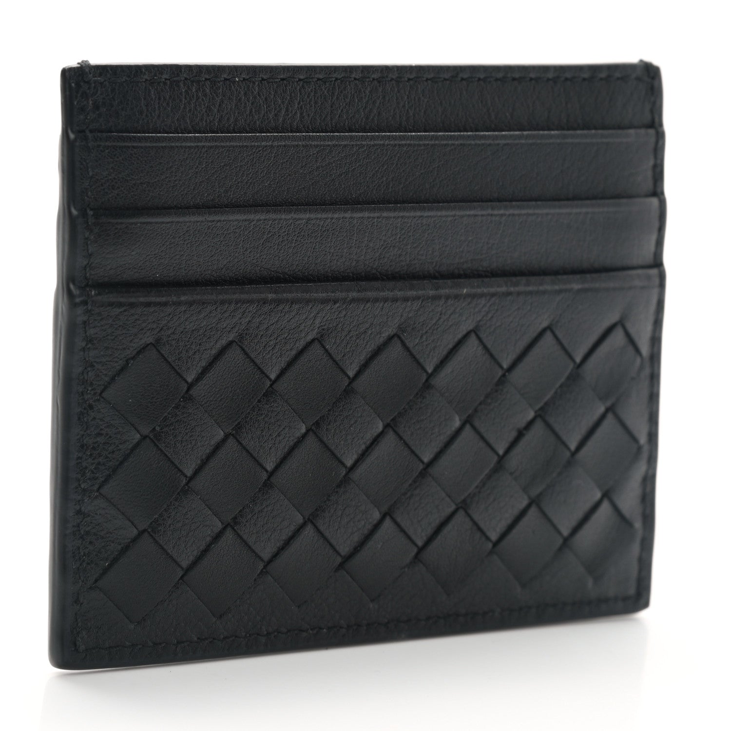 Bottega Veneta Nappa Intrecciato Card Holder Black 2 of 7