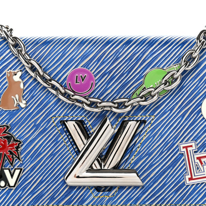 Louis Vuitton Epi Pins Twist Chain Wallet Denim Light 7 of 9