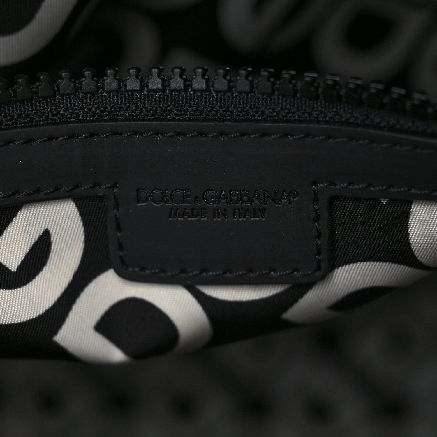 Dolce & Gabbana Neoprene Mania Logo Print Duffle Bag Black 5 of 5