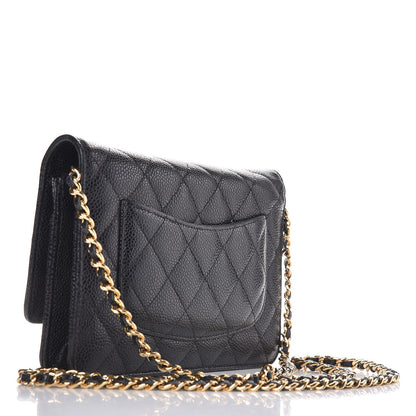 Chanel Caviar Quilted Wallet On Chain WOC Black 3 of 12
