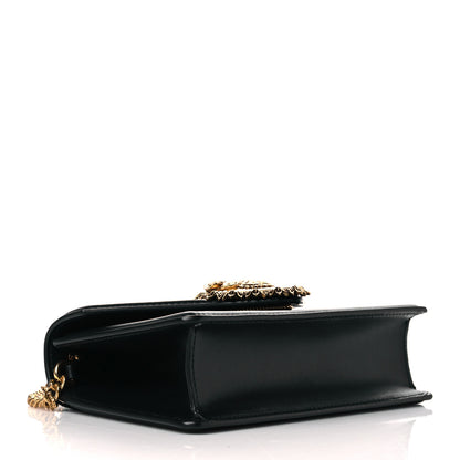 Dolce & Gabbana Smooth Calfskin Small Devotion Envelope Top Handle Bag Black 4 of 9