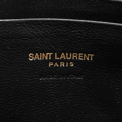 Saint Laurent Grain De Poudre Matelasse Monogram Mini Lou Camera Bag Black 6 of 11