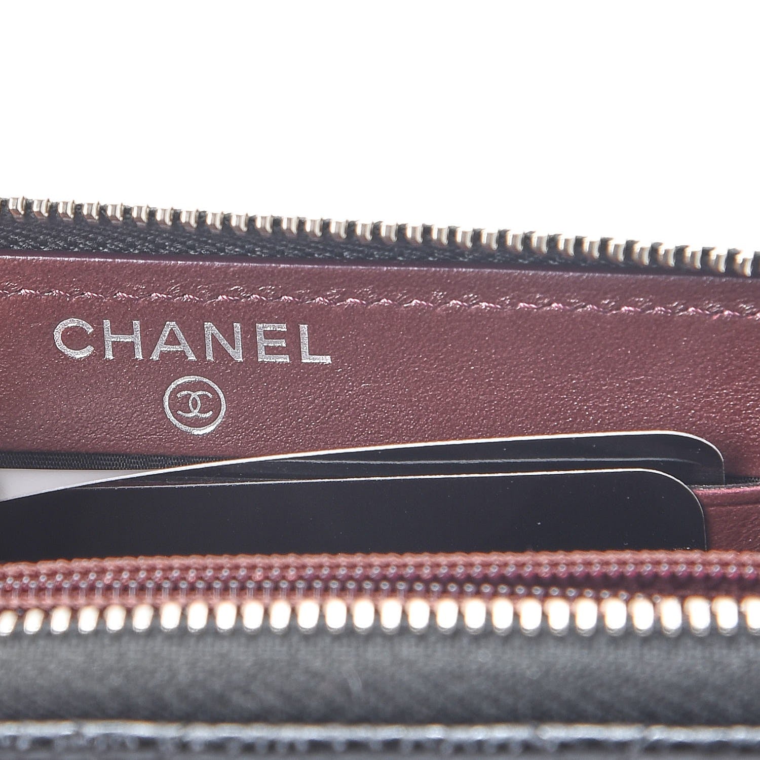 Chanel Caviar Quilted Medium Zip Around Wallet Black 6 of 11