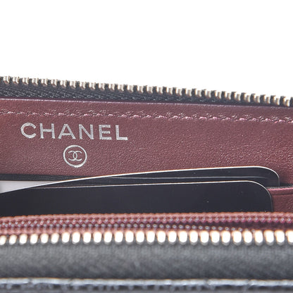 Chanel Caviar Quilted Medium Zip Around Wallet Black 6 of 11