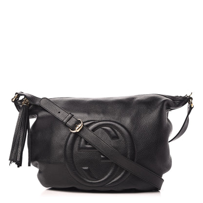 Gucci Pebbled Calfskin Medium Soho Hobo Black 1 of 11