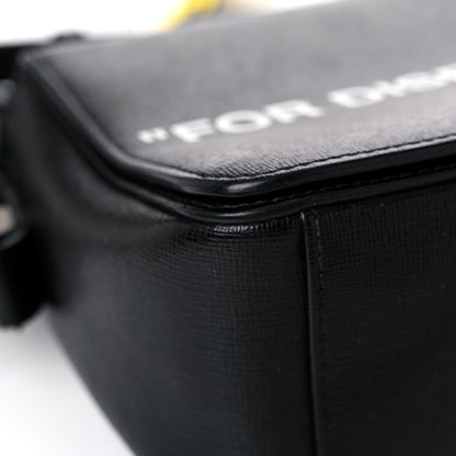 Off-White Saffiano For Display Only Binder Clip Shoulder Bag Black 14 of 21