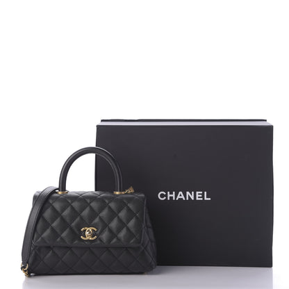 Chanel Caviar Quilted Mini Coco Handle Flap Black 10 of 10