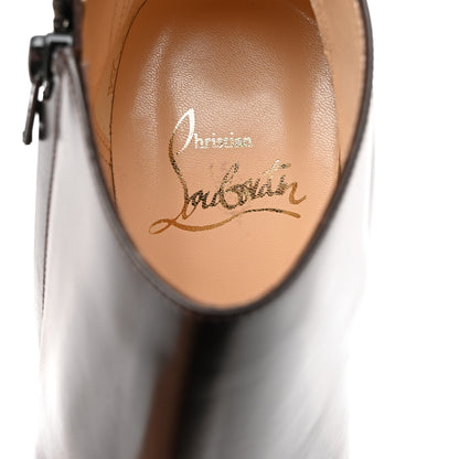 Christian Louboutin Calfskin Belle 100 Ankle Boots 37 Brown 6 of 8