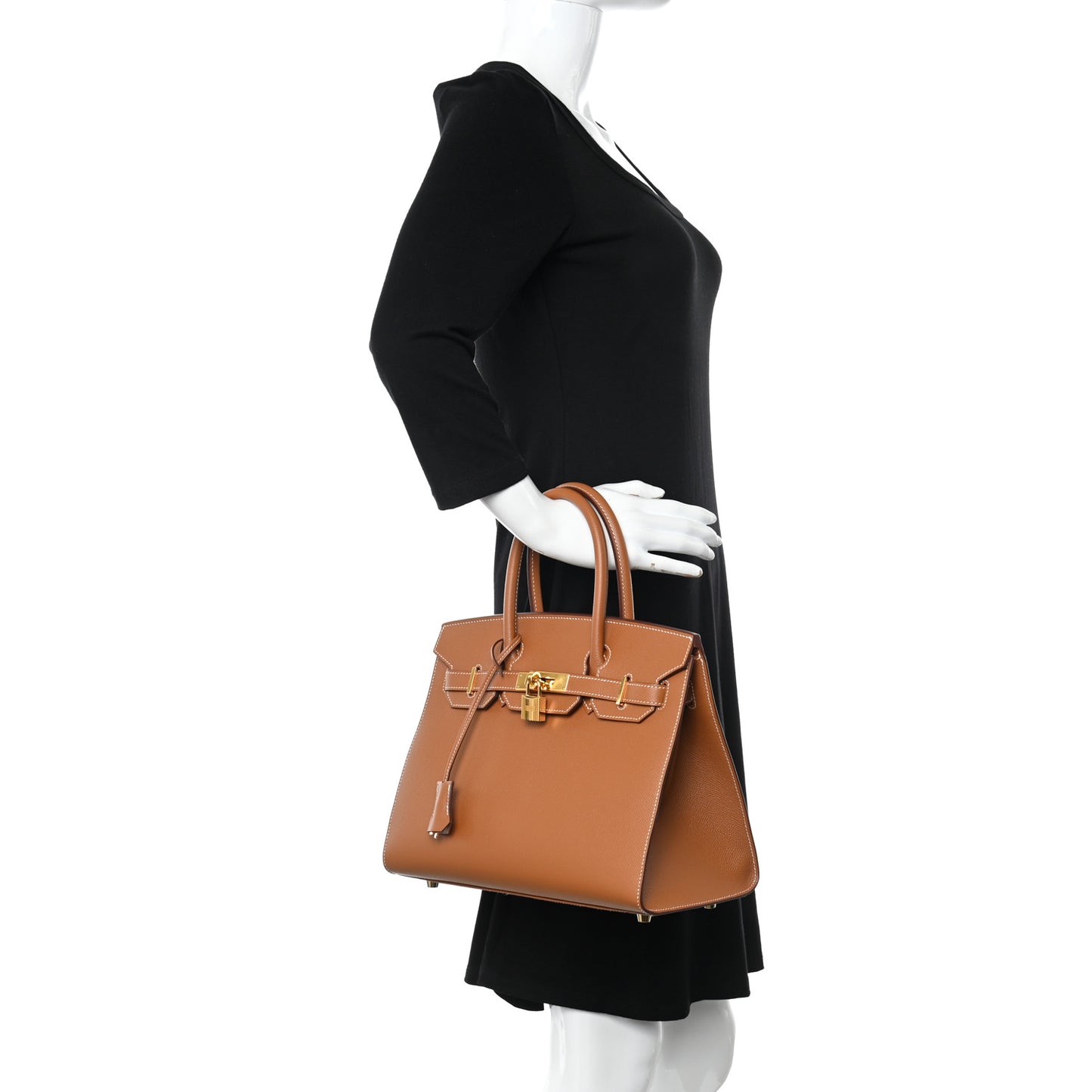 Madame Calfskin Birkin Sellier 30 Gold