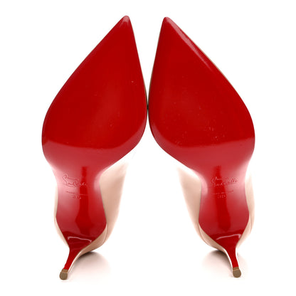 Christian Louboutin Patent Pigalle Follies 85mm Pumps 35 Nude 6 of 12