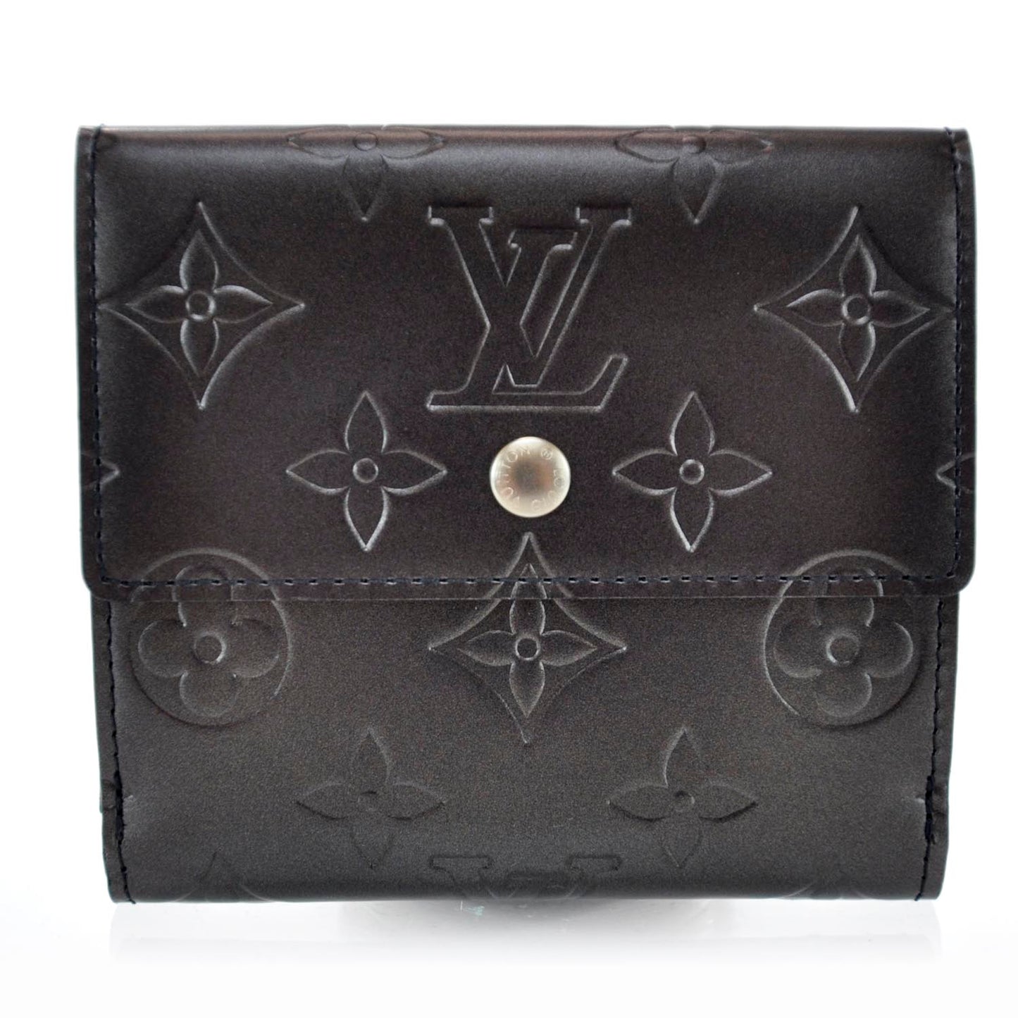 Mat Monogram Elise Wallet Black