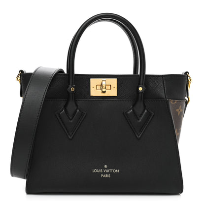 Louis Vuitton Calfskin Monogram On My Side PM Black 2 of 9