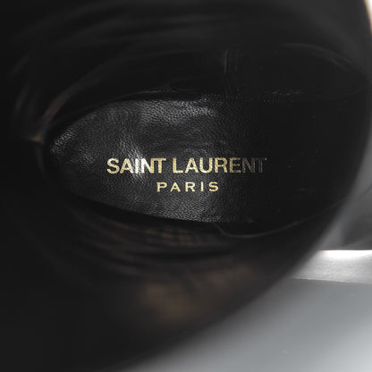 Saint Laurent Calfskin Rock Long Boots 35.5 Black 9 of 10