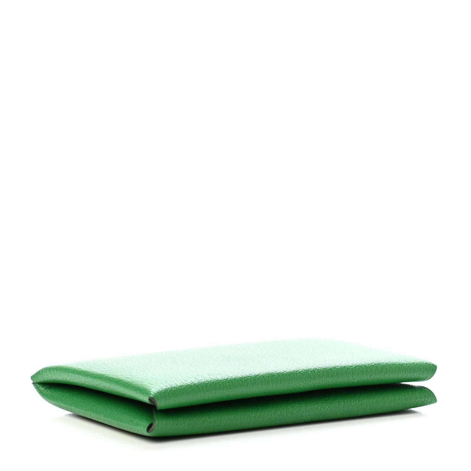 Hermes Chevre Chamkila Calvi Card Case Bamboo 3 of 4