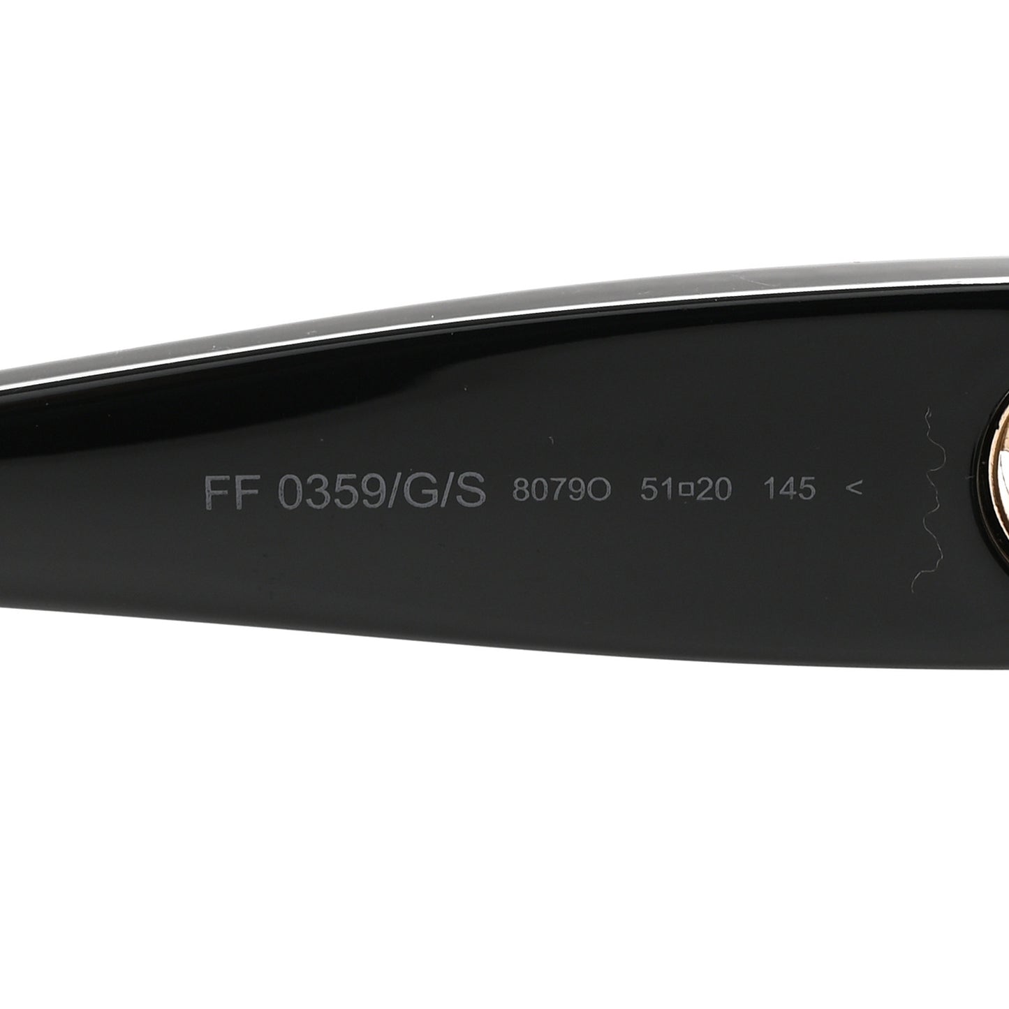 Acetate F is Fendi Sunglasses FF 0359/G/S Black