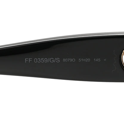 Fendi Acetate F is Fendi Sunglasses FF 0359/G/S Black 6 of 6