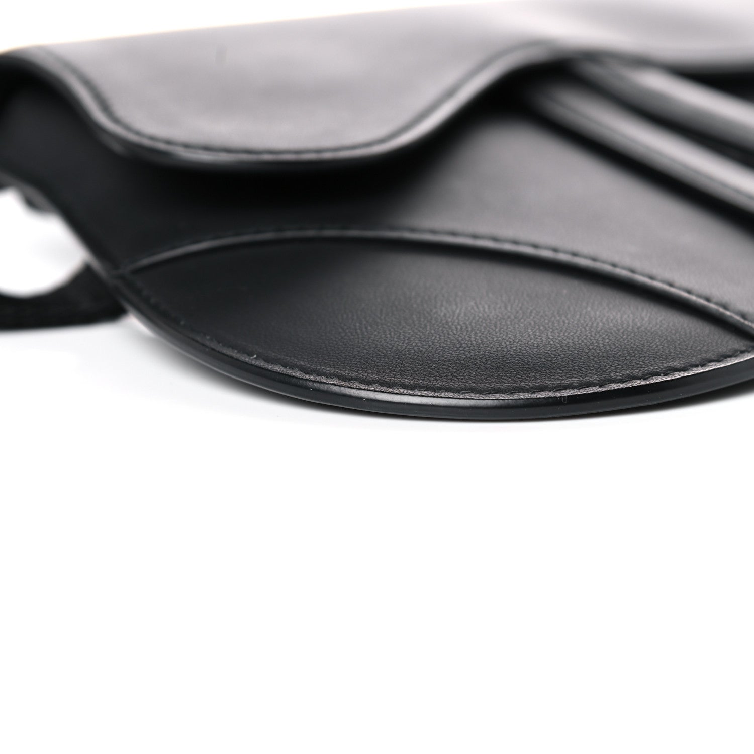Christian Dior Ultra Matte Calfskin Saddle Belt Bag Black 7 of 11