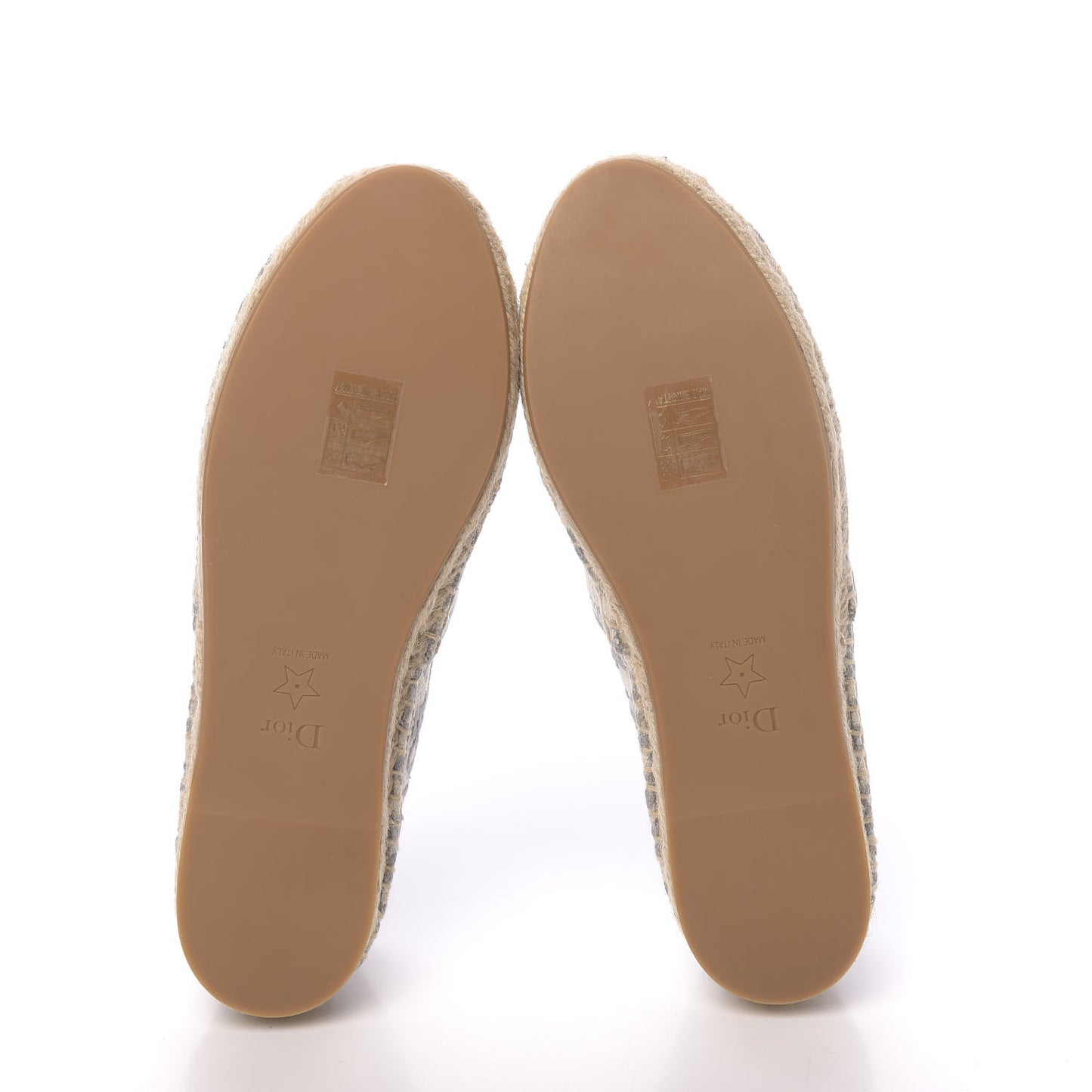 Oblique Embroidered Granville 15mm Espadrilles 36.5 Grey Stone