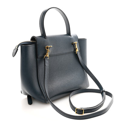 Celine Grained Calfskin Nano Belt Bag Abyss Blue 3 of 10