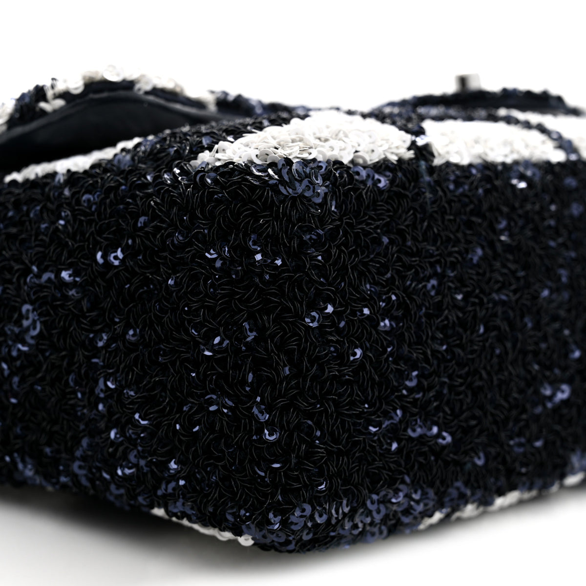 Sequin Medium Flap Blue White