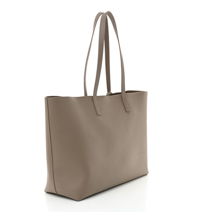 Saint Laurent Calfskin Large Shopping Tote Dark Beige 4 of 12