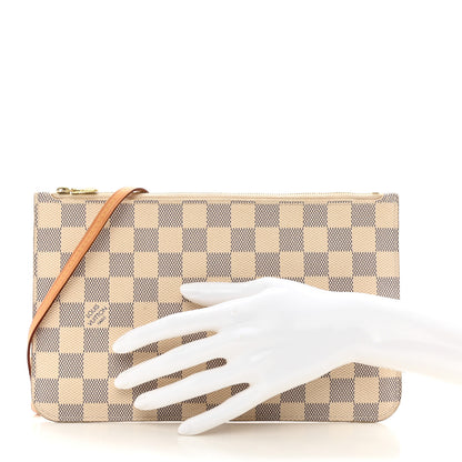 Louis Vuitton Damier Azur Neverfull MM GM Pochette 2 of 16