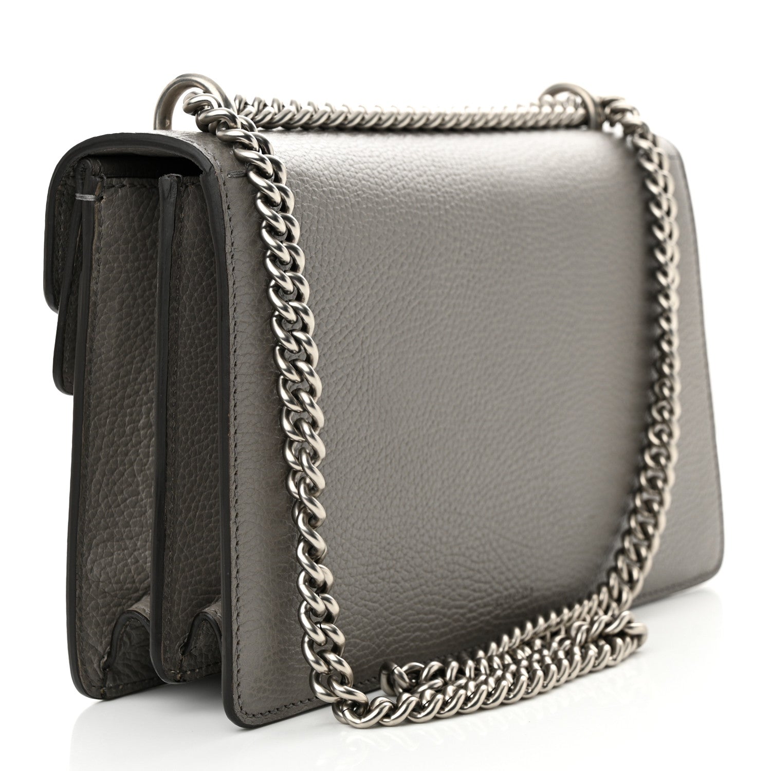 Gucci Pebbled Calfskin Small Dionysus Shoulder Bag Dusty Grey 3 of 11